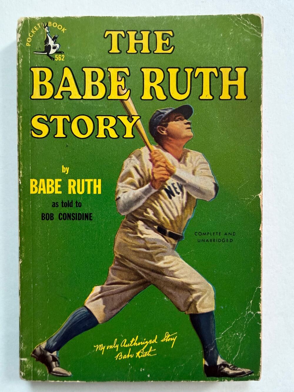 1948 The Babe Ruth Story Book Bob Considine Bambino Sultan of Swat NY Yankees